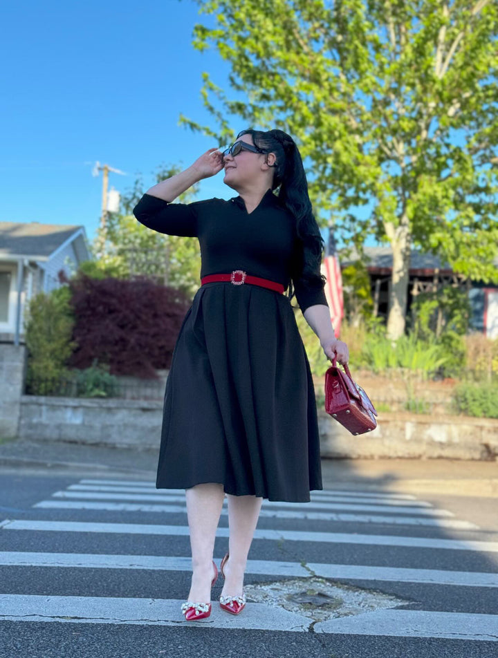 Santorini Black Dress – Skirt Society