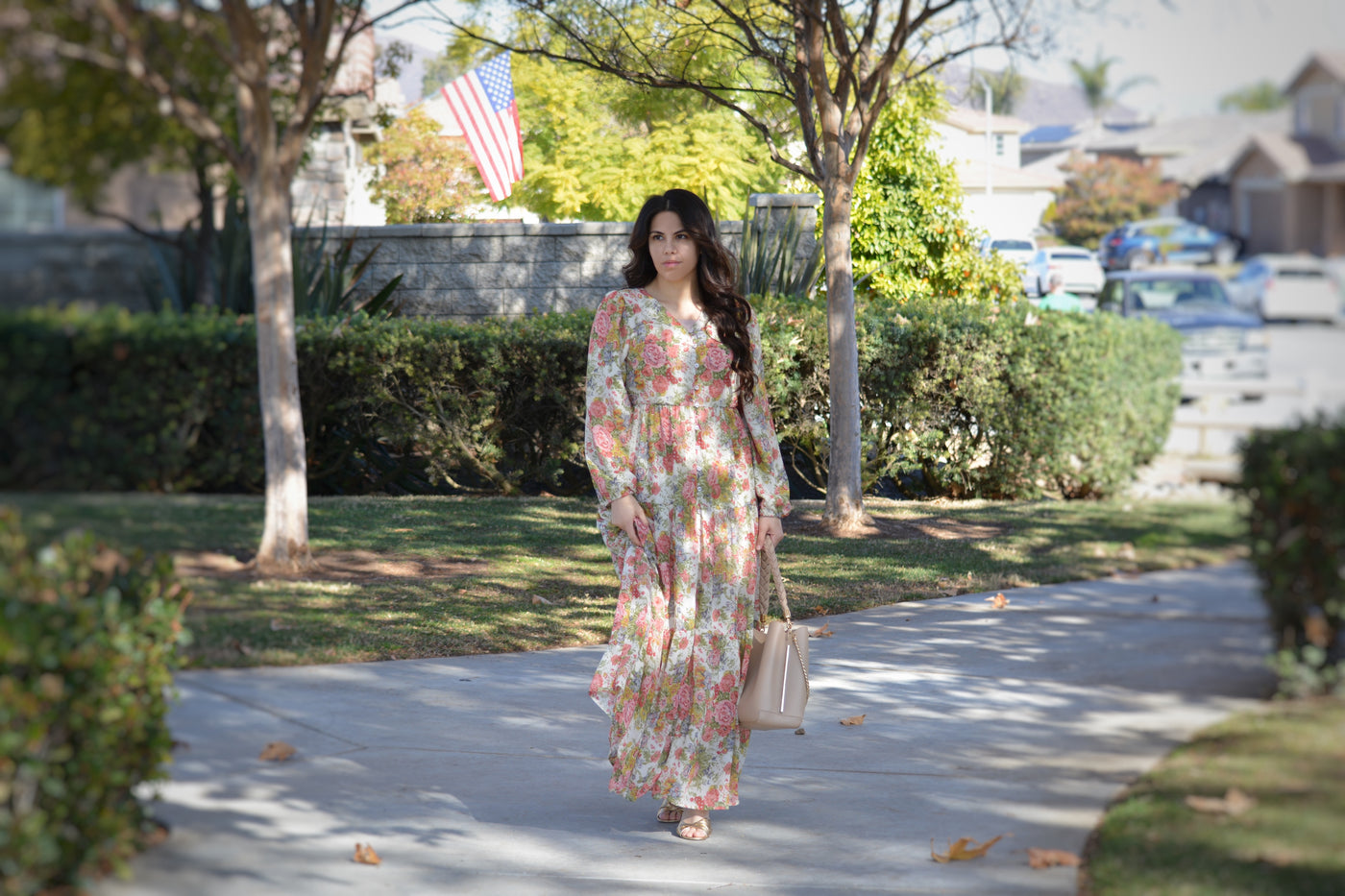 Sardinia Small Floral Maxi Dress