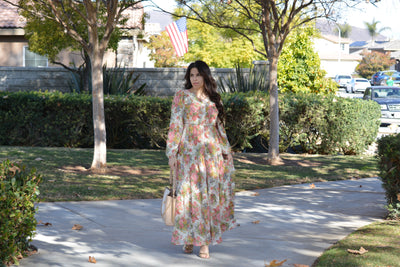 Sardinia Small Floral Maxi Dress