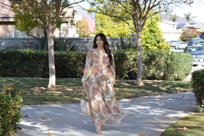 Sardinia Small Floral Maxi Dress