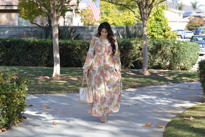 Sardinia Small Floral Maxi Dress