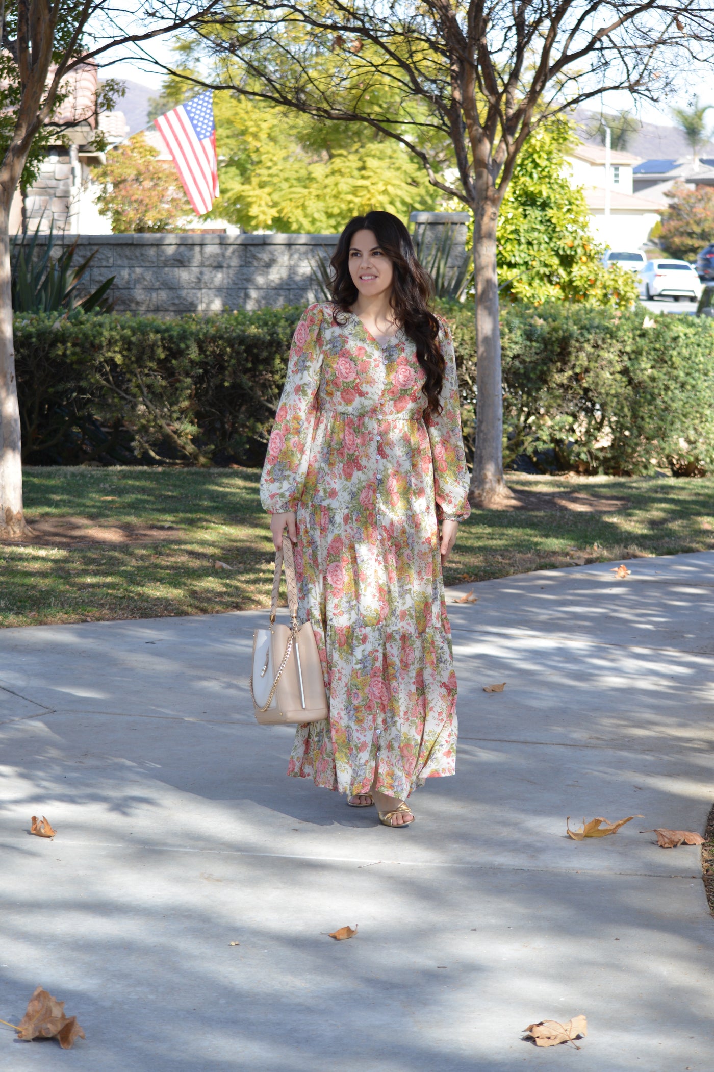 Sardinia Small Floral Maxi Dress