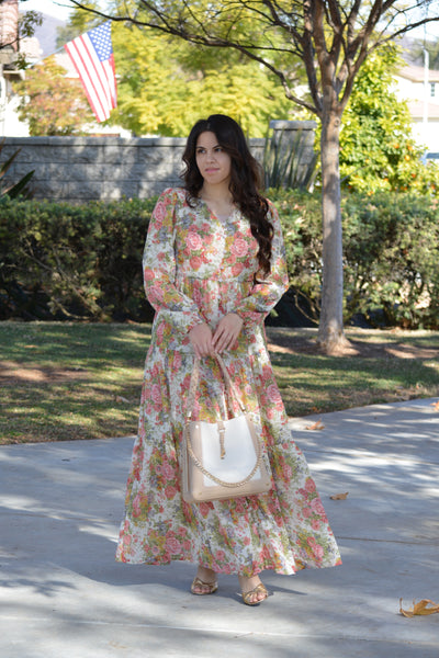 Sardinia Small Floral Maxi Dress