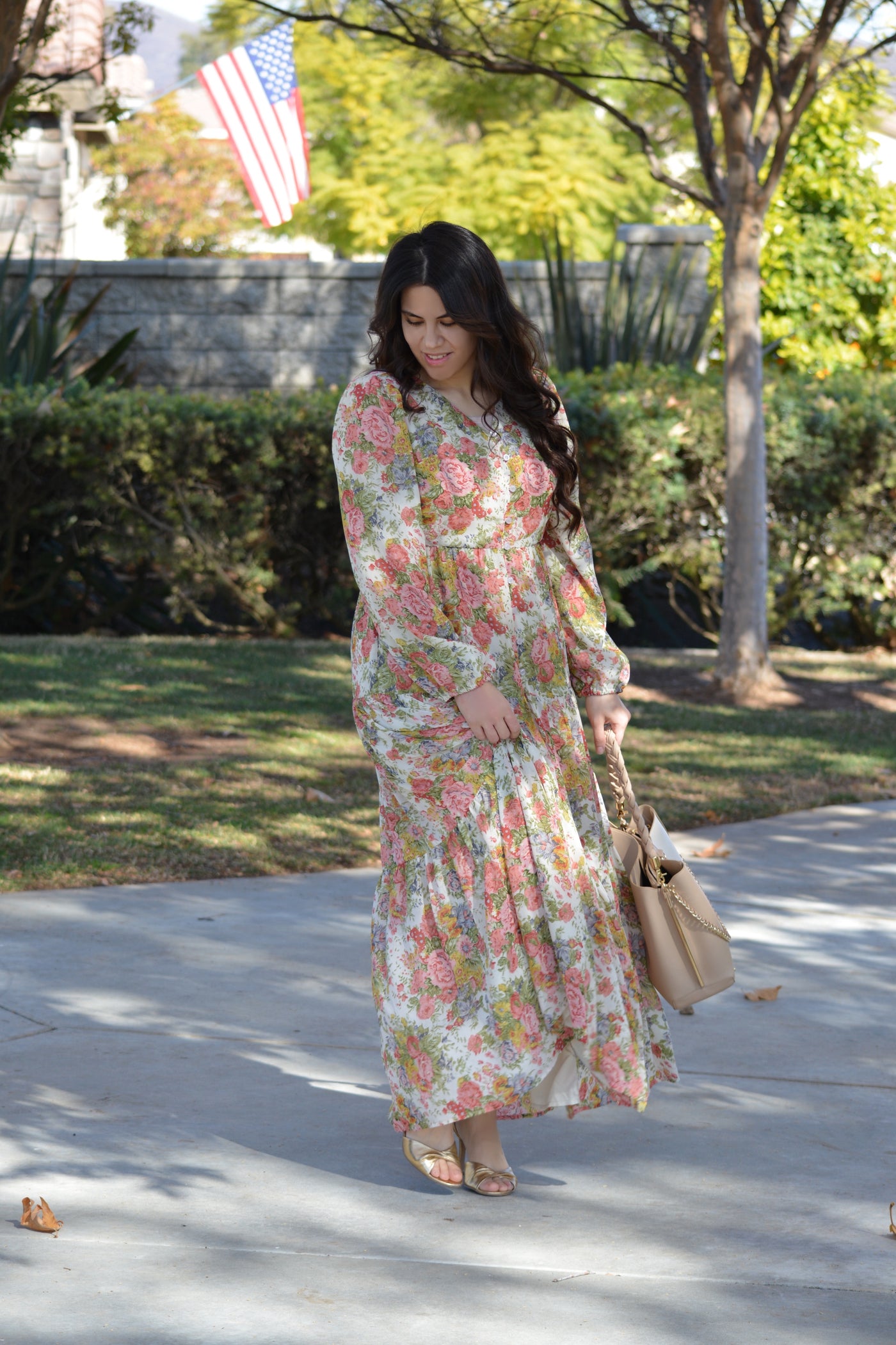 Sardinia Small Floral Maxi Dress