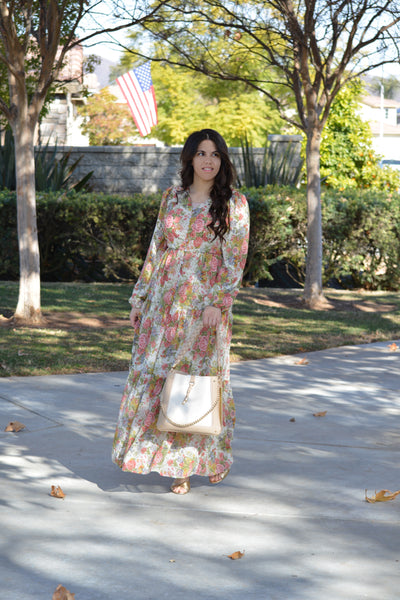 Sardinia Small Floral Maxi Dress