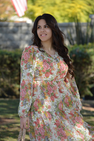 Sardinia Small Floral Maxi Dress