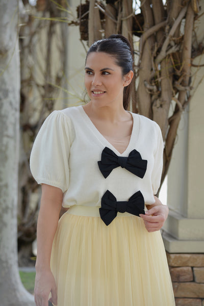 Lucille Bow Sweater
