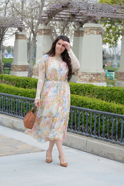 Lucy Floral Midi Dress