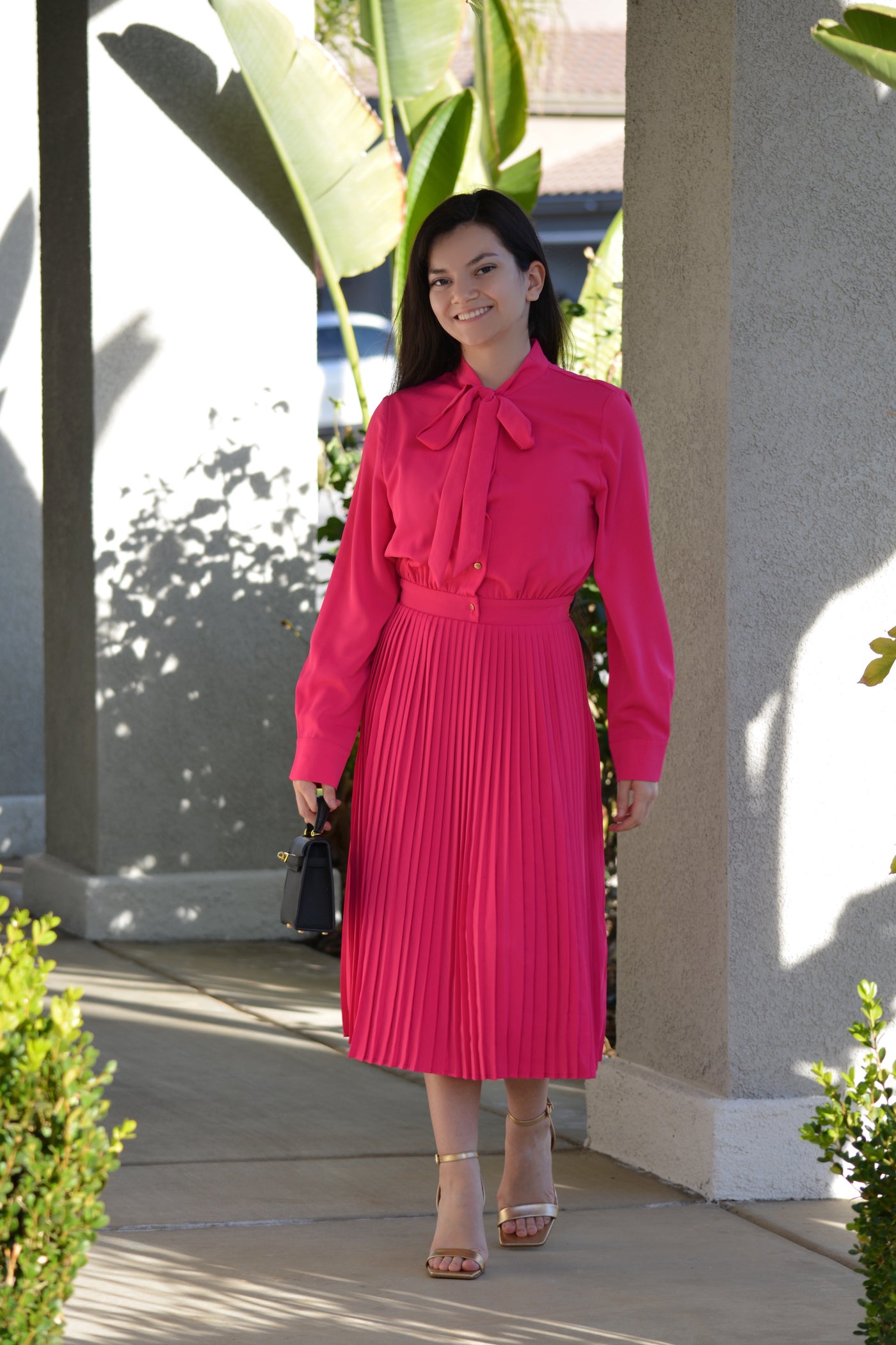 Britain Fuchsia Pink Dress