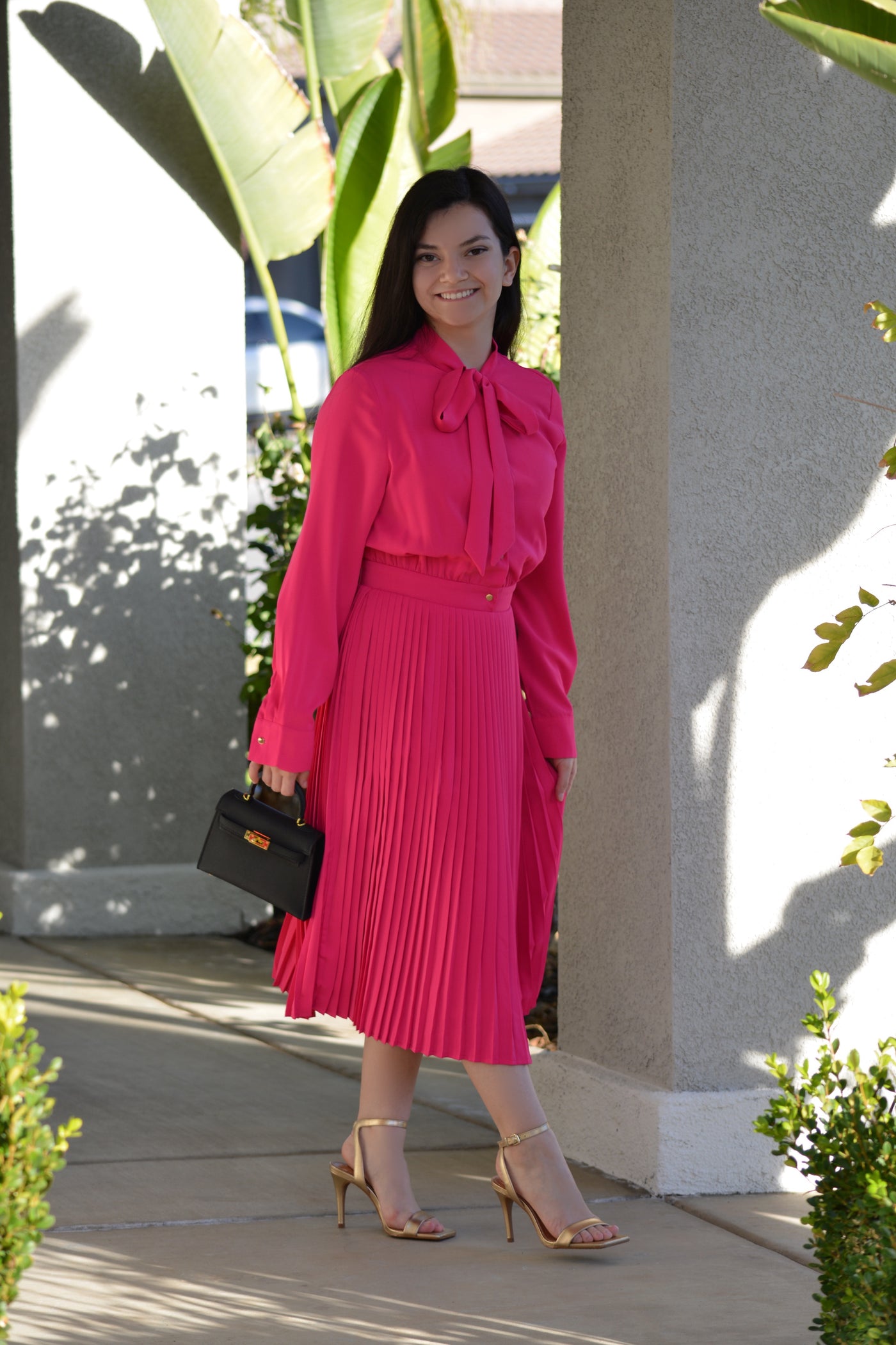 Britain Fuchsia Pink Dress