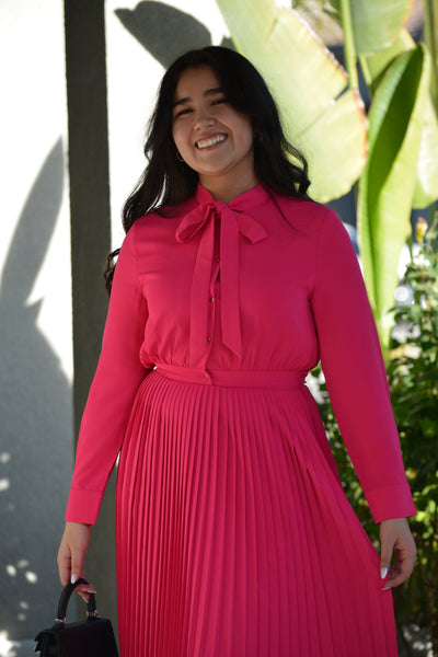 Britain Fuchsia Pink Dress