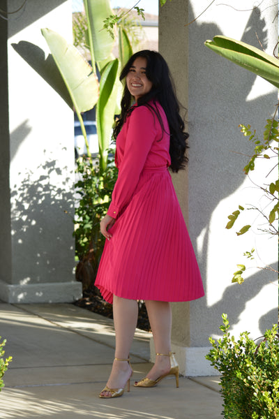 Britain Fuchsia Pink Dress