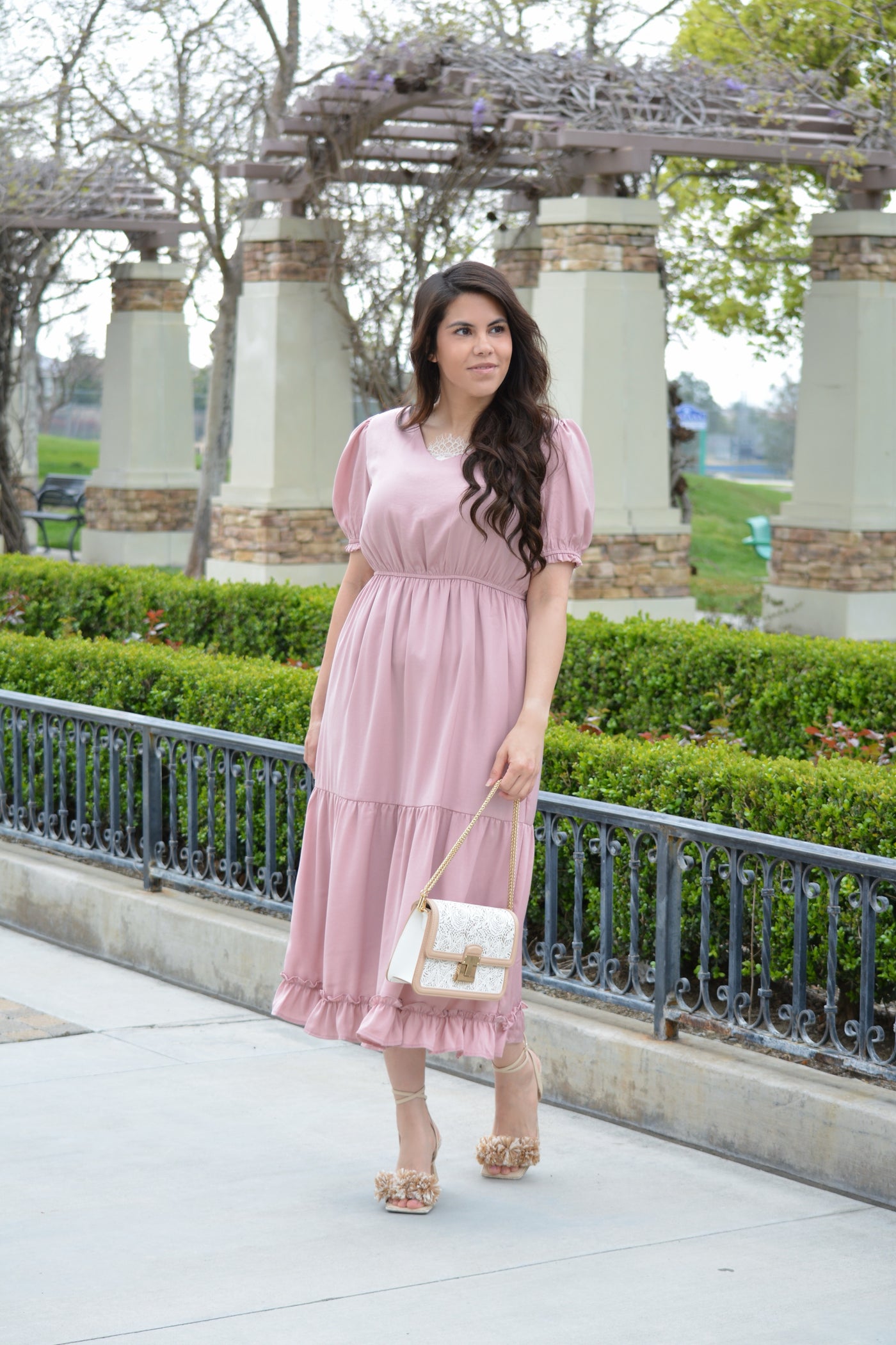 Guinevere Warm Pink Dress
