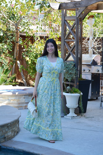 Billie Yellow Floral Maxi Dress