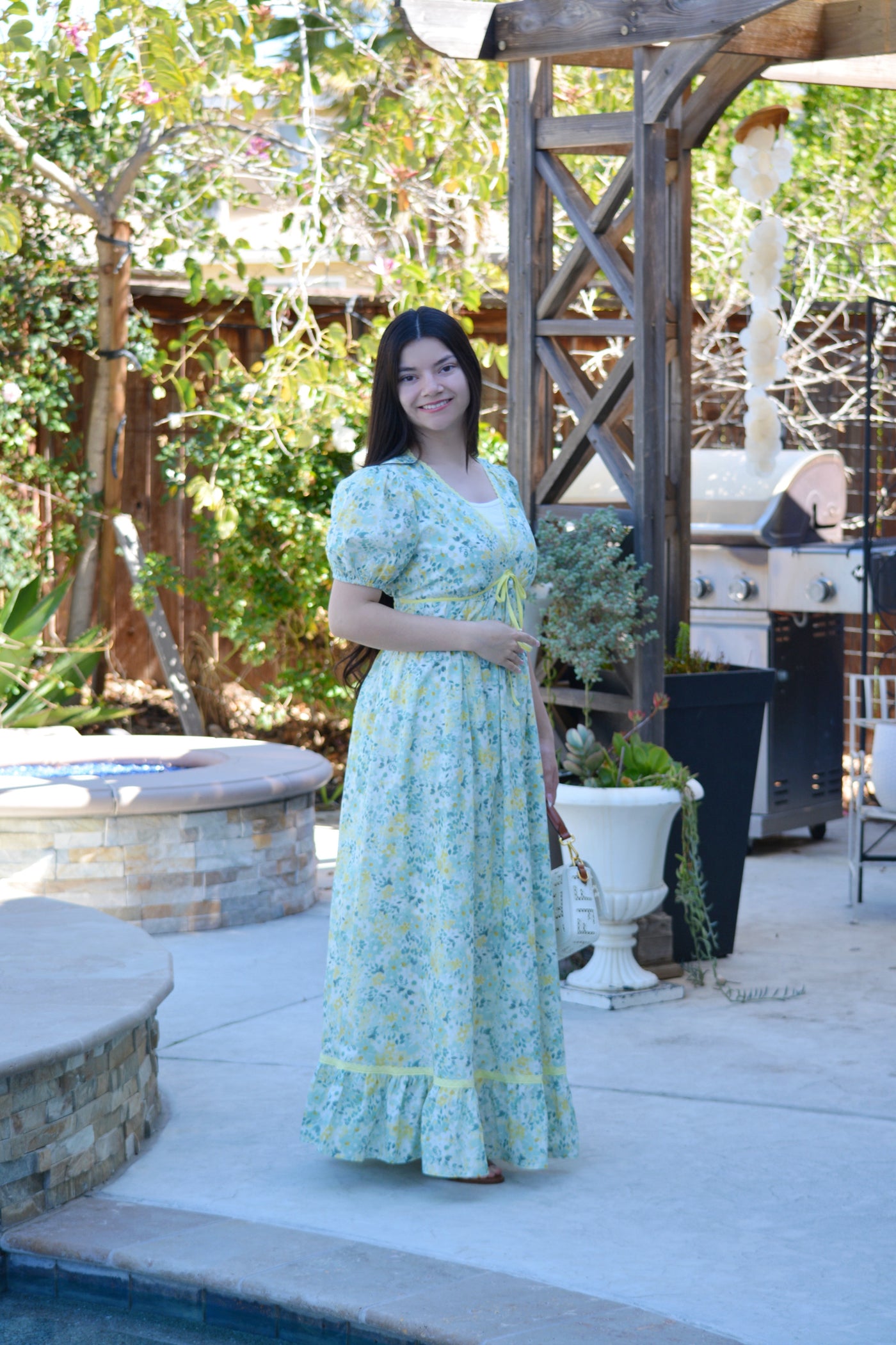 Billie Yellow Floral Maxi Dress