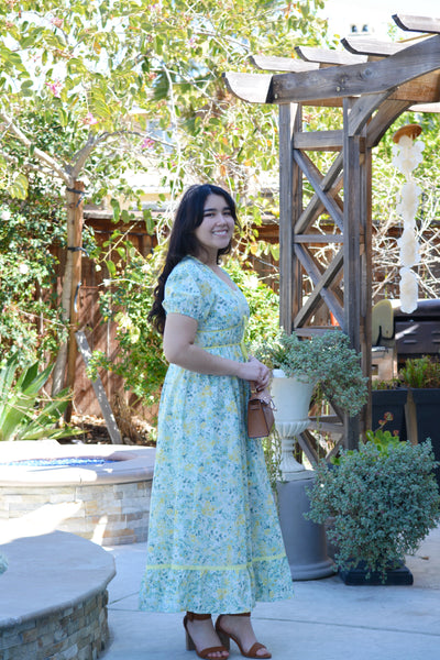 Billie Yellow Floral Maxi Dress