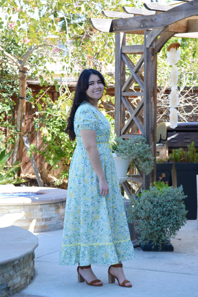 Billie Yellow Floral Maxi Dress