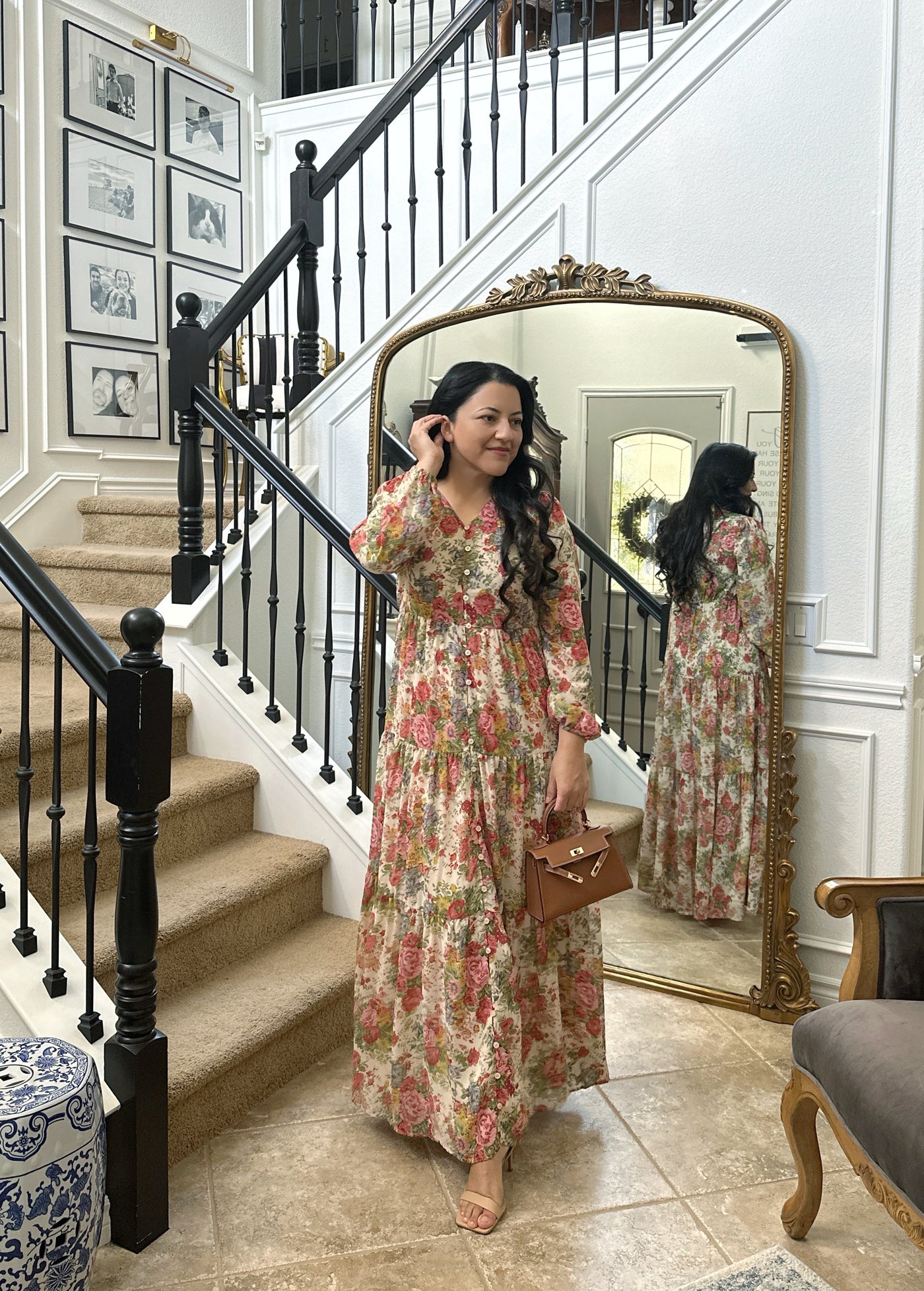 Sardinia Small Floral Maxi Dress