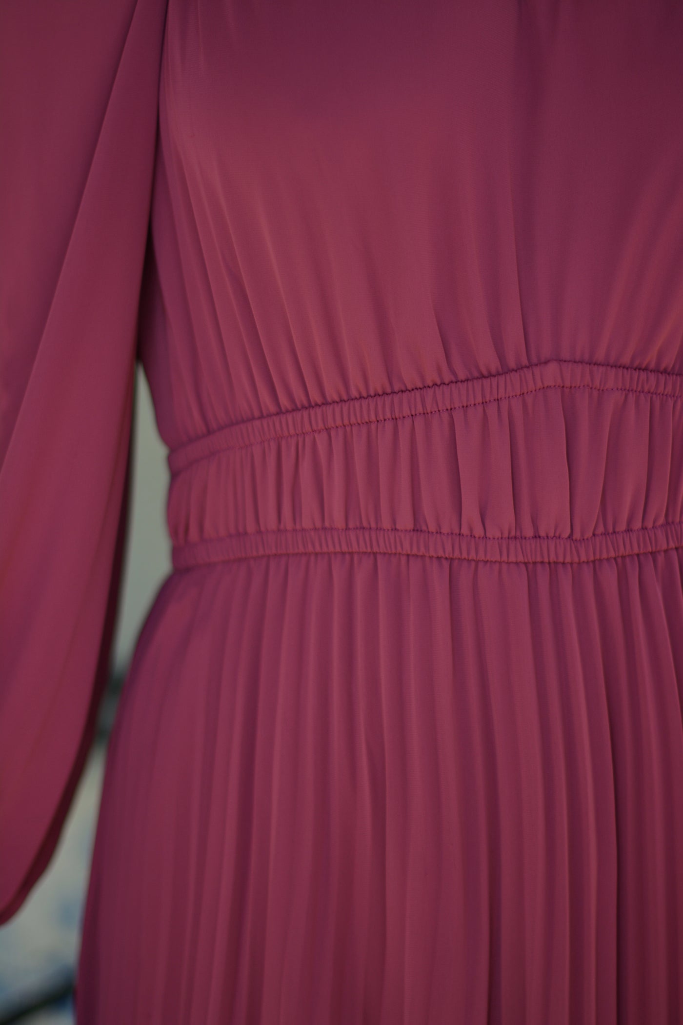 Gabriela Magenta Pleated Dress