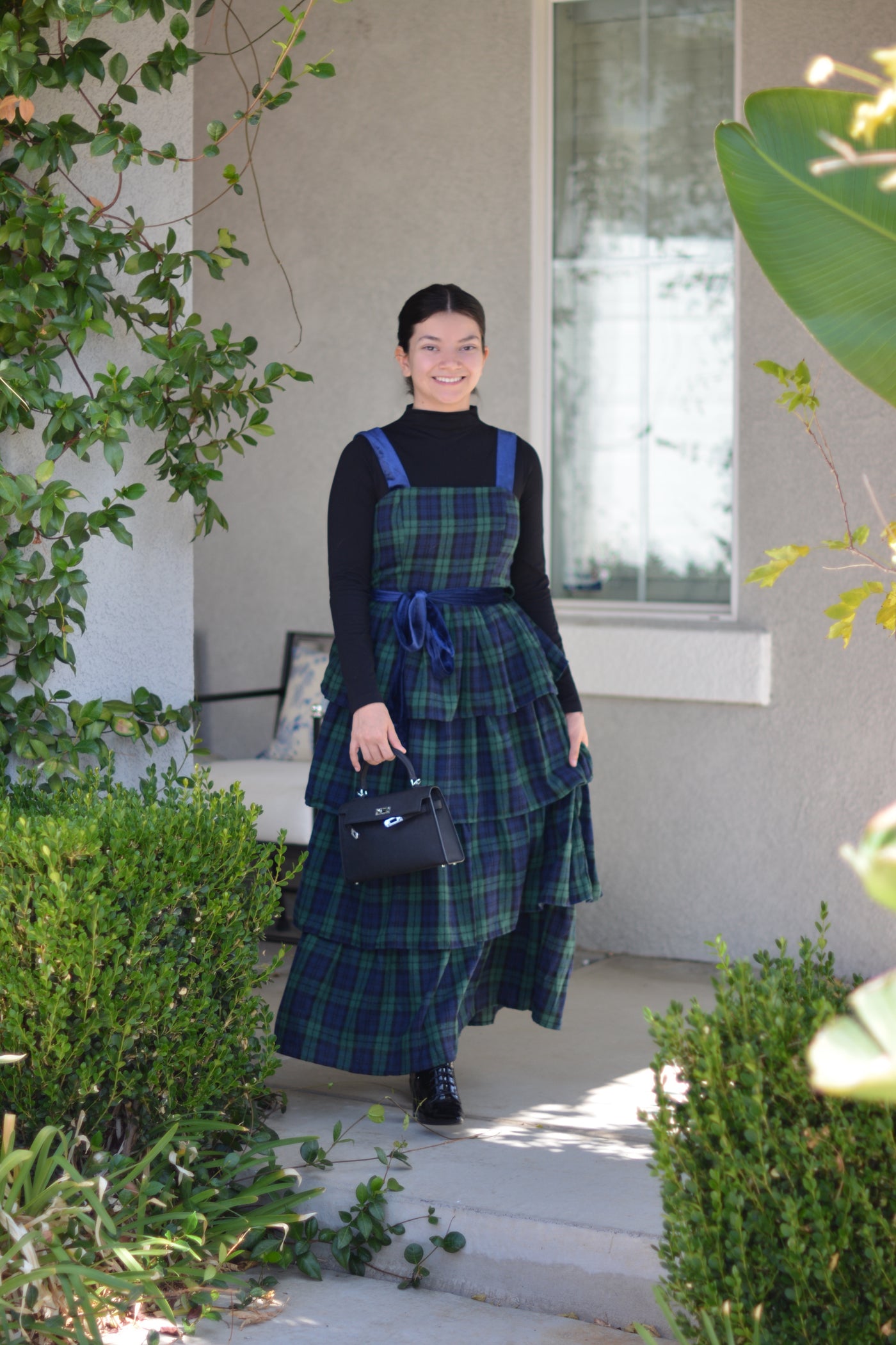 Bethany Plaid Tartan Ruffled Dress