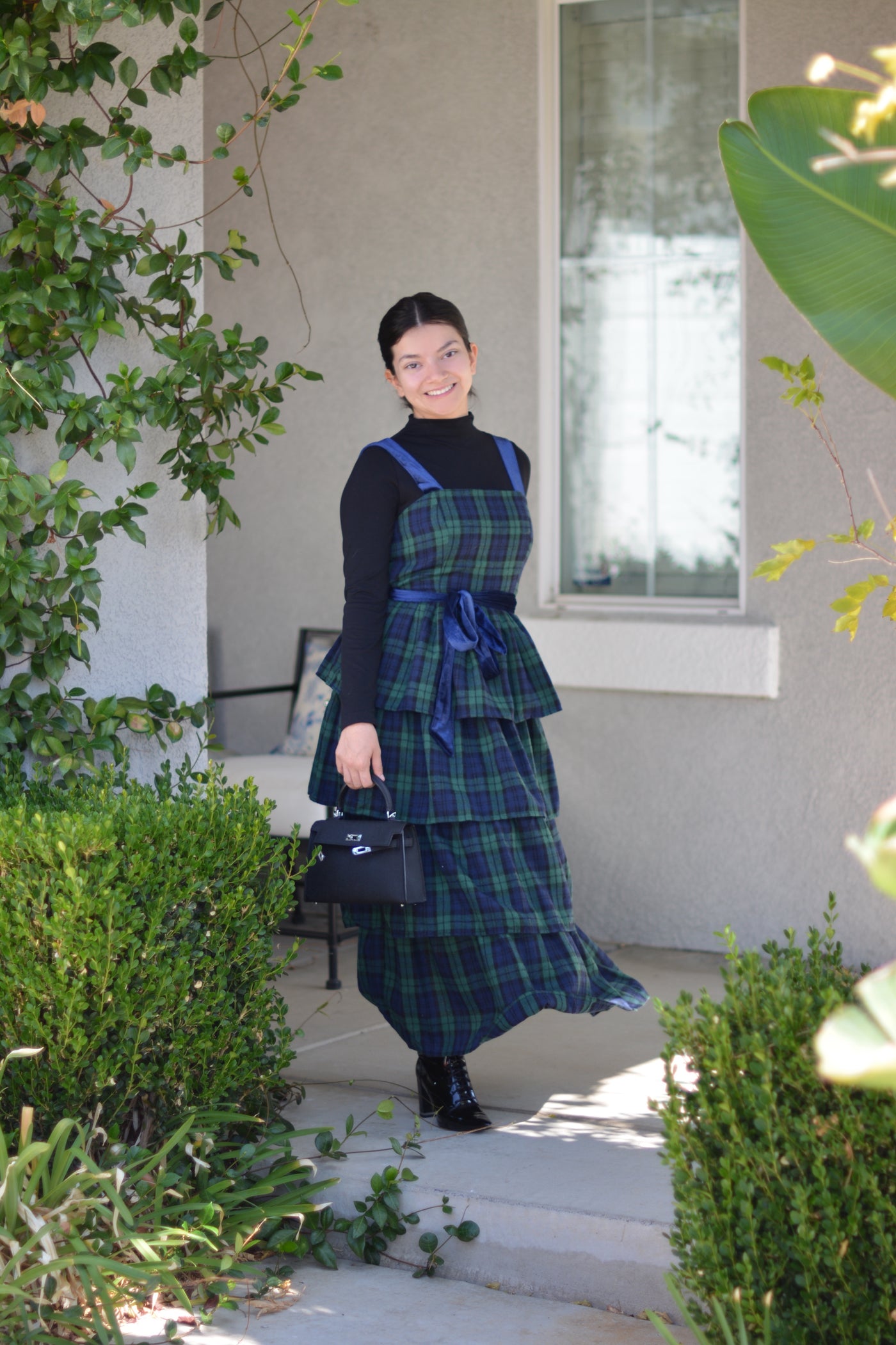 Bethany Plaid Tartan Ruffled Dress