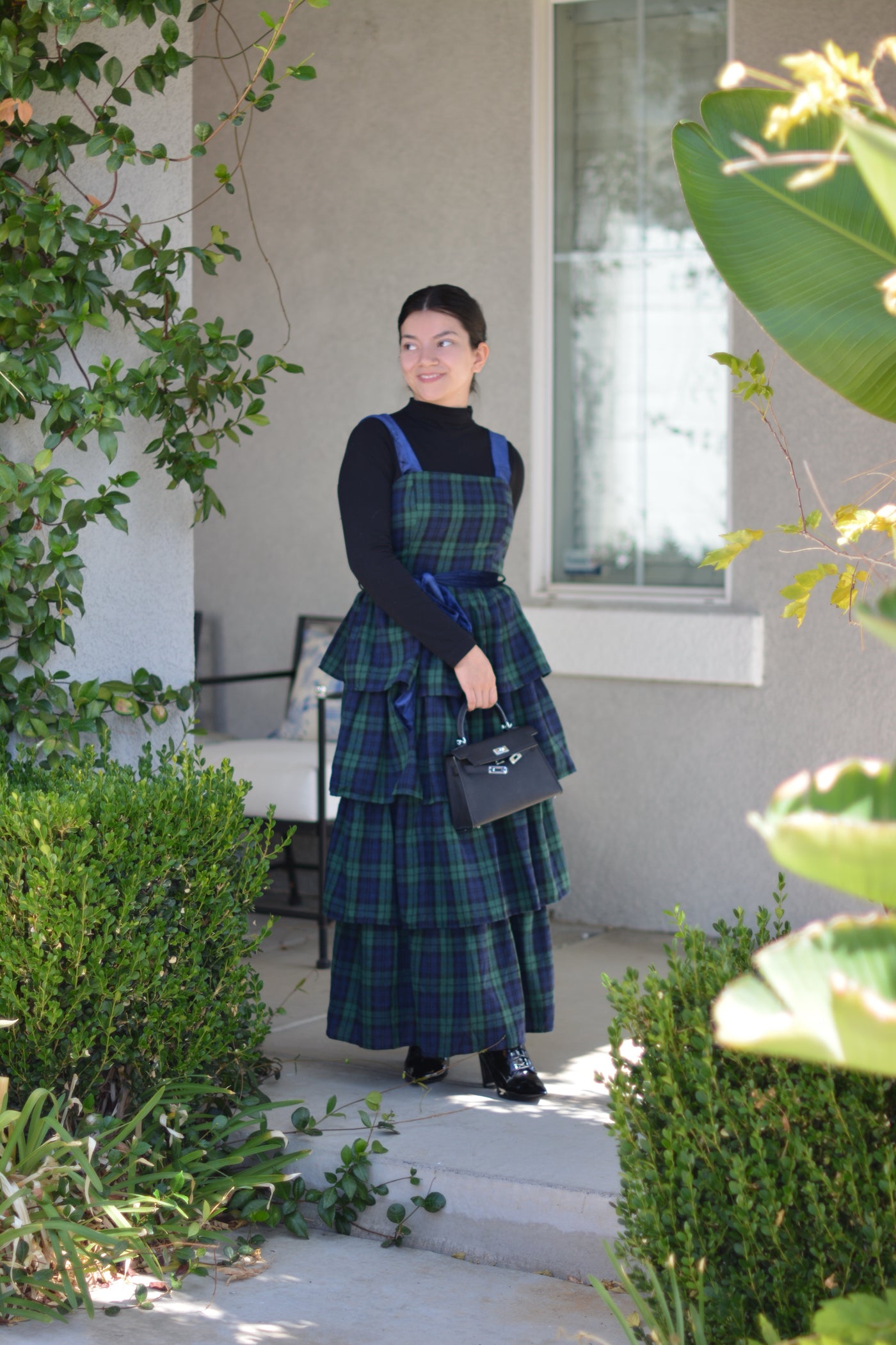 Bethany Plaid Tartan Ruffled Dress