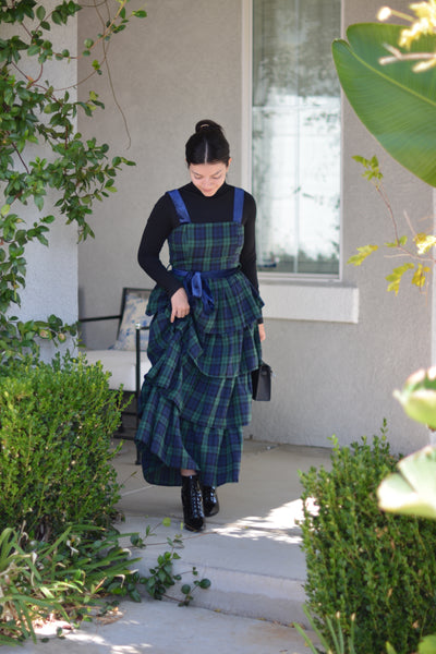 Bethany Plaid Tartan Ruffled Dress