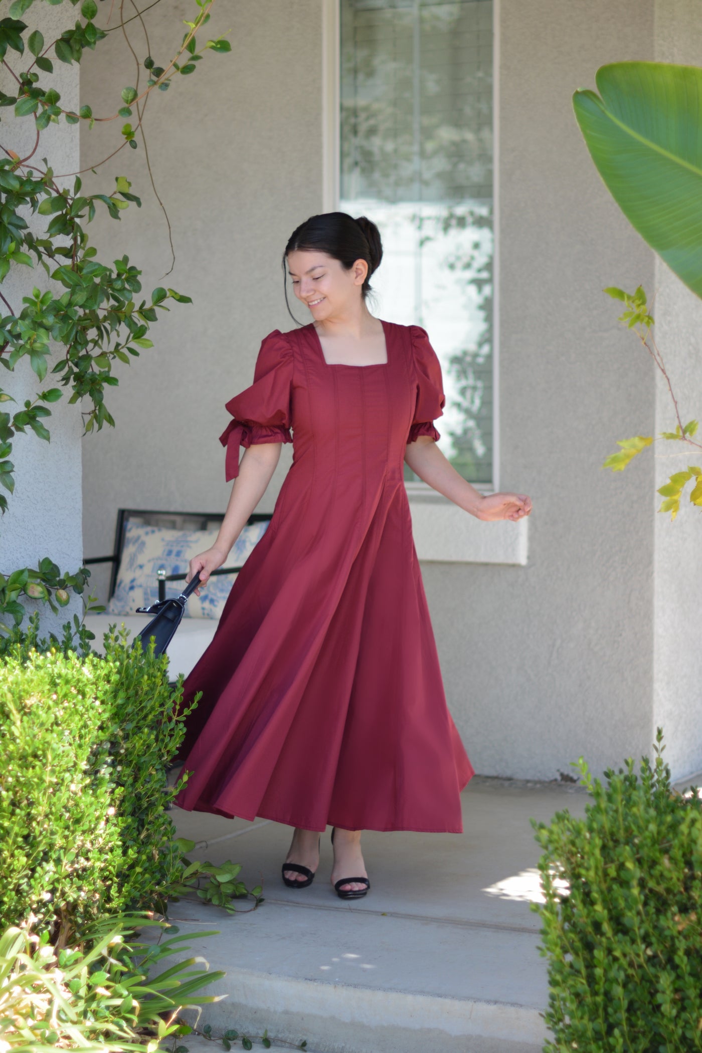 Siena Garnet Midi Dress