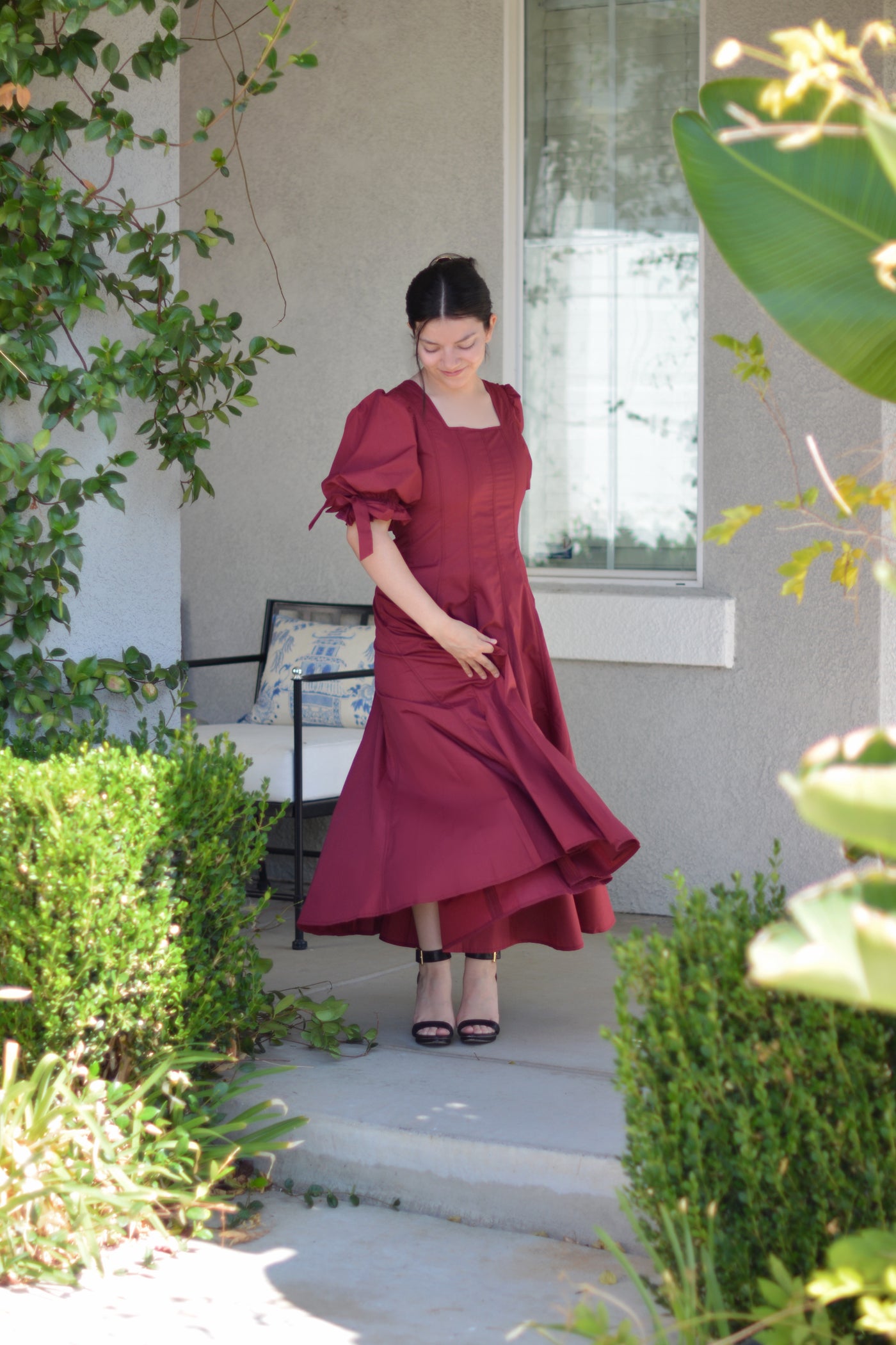 Siena Garnet Midi Dress