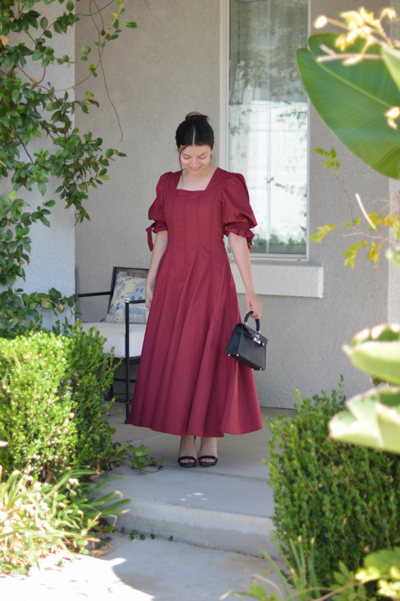 Siena Garnet Midi Dress