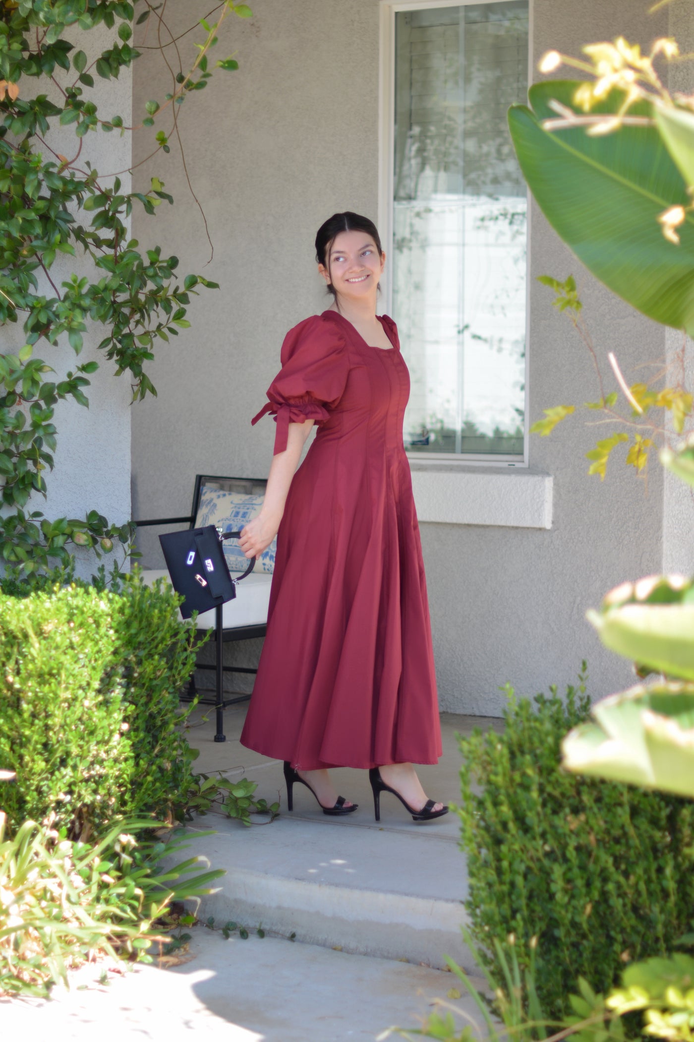 Siena Garnet Midi Dress