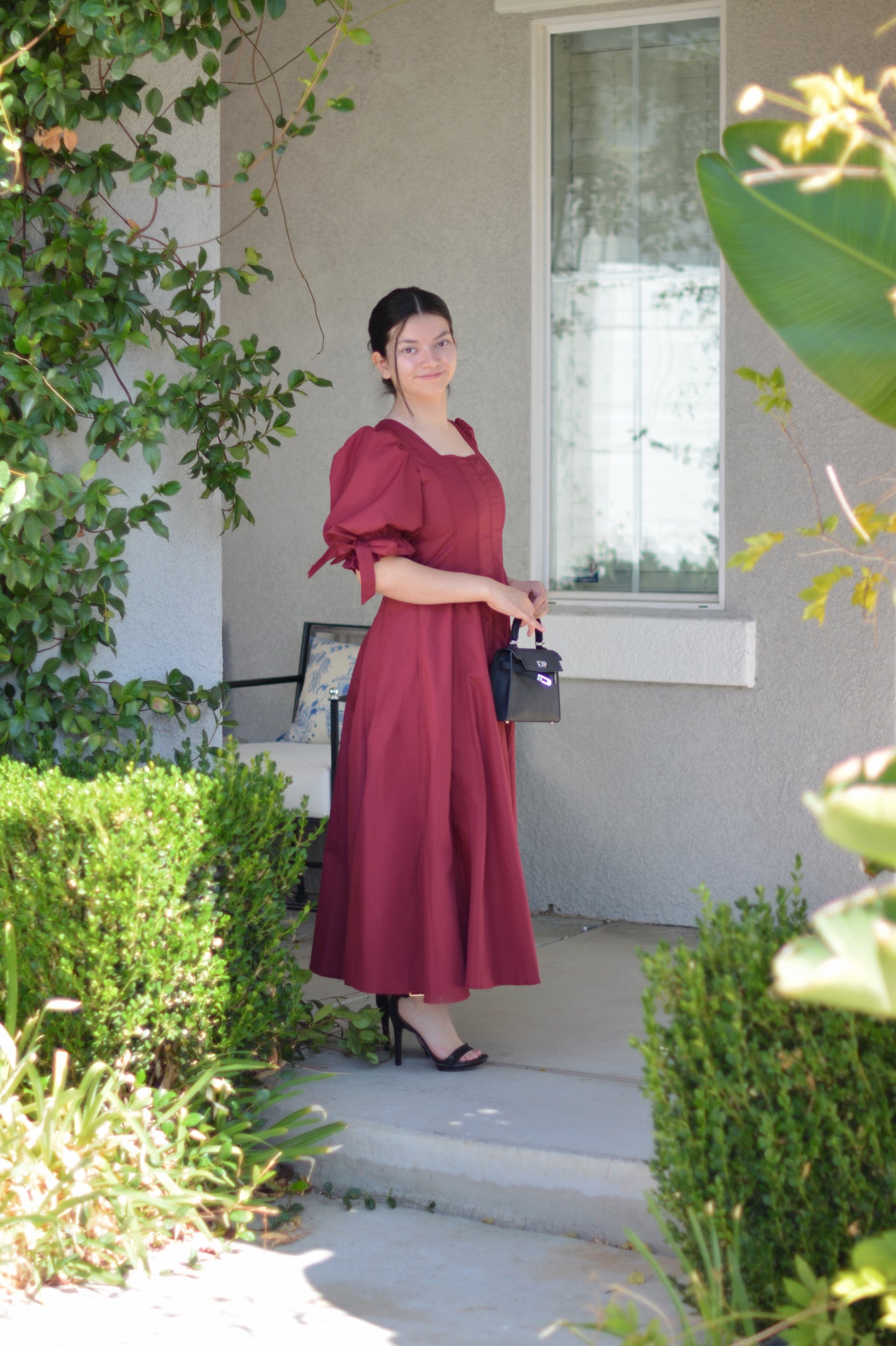 Siena Garnet Midi Dress