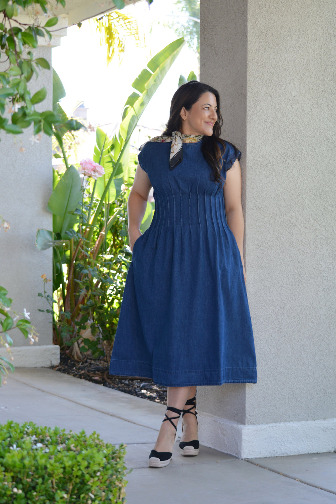 Juniper 100% Cotton Denim Dress – Skirt Society