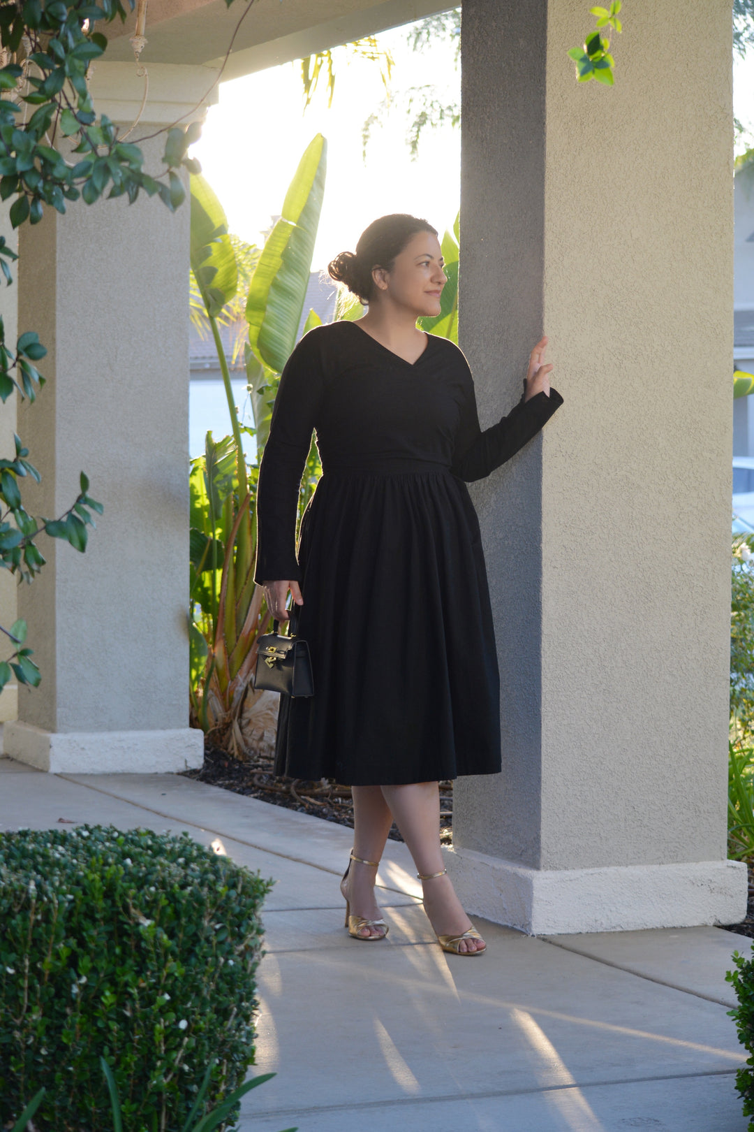 everly midi dress Everly Black Dress