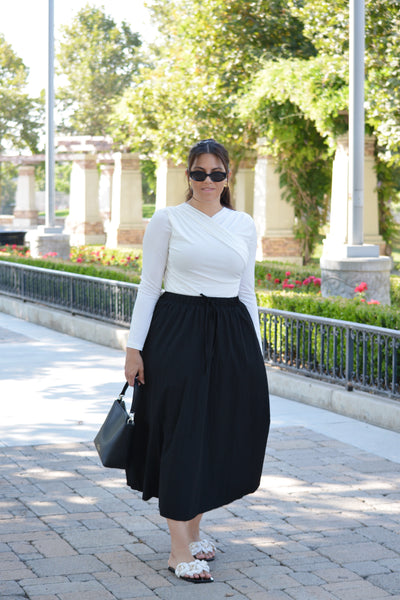 Brittany Black Maxi Skirt