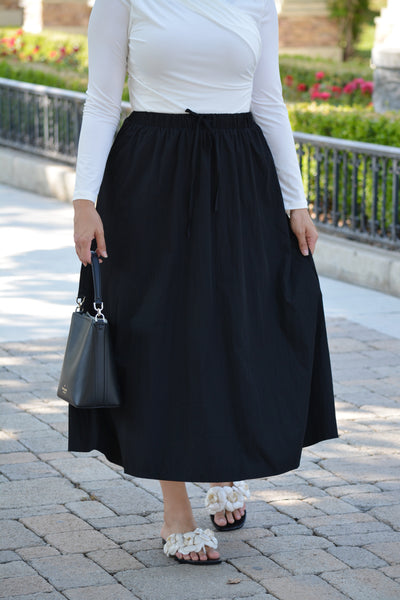 Brittany Black Maxi Skirt