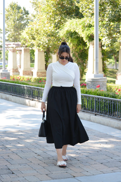 Brittany Black Maxi Skirt