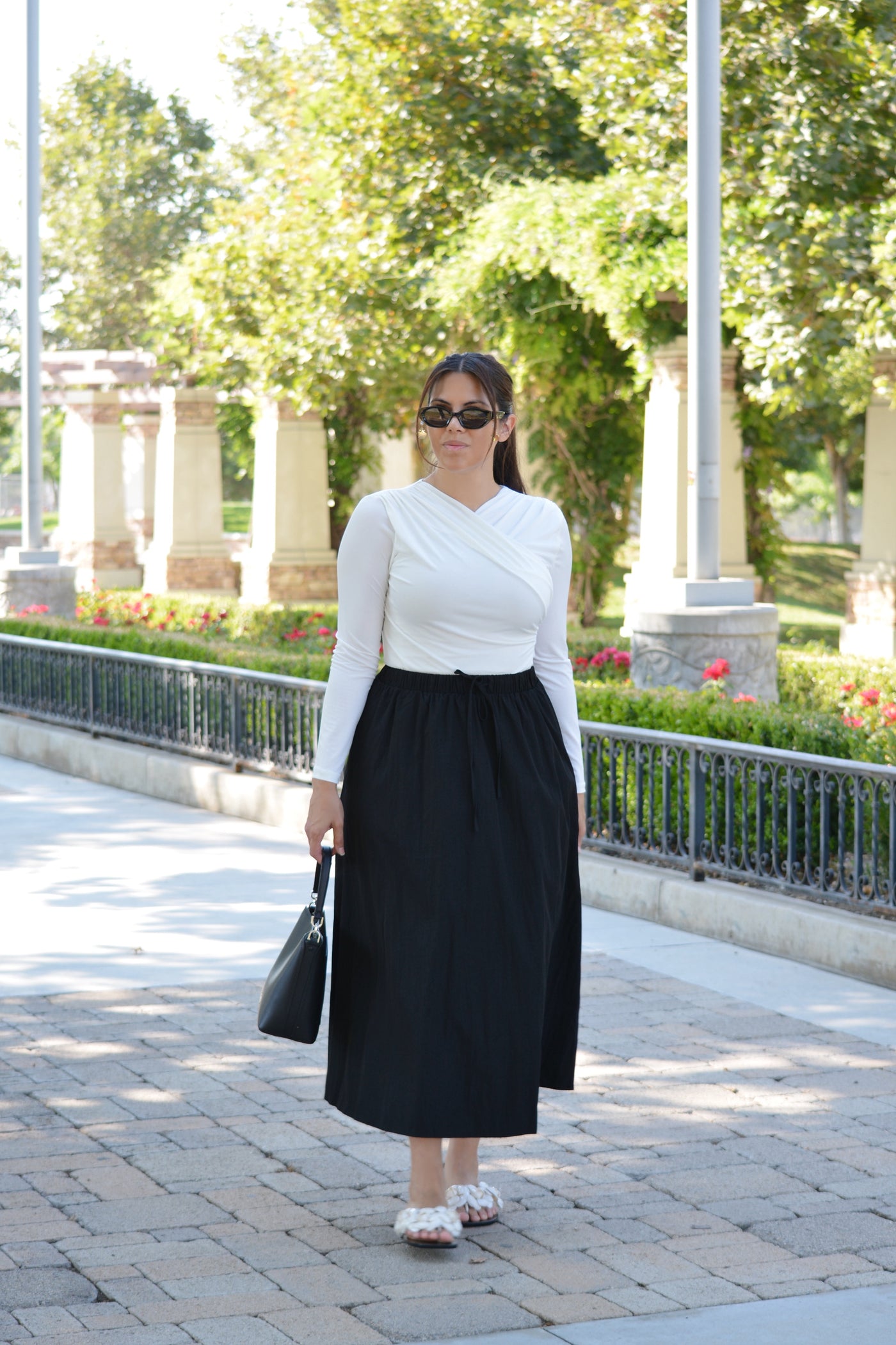 Brittany Black Maxi Skirt