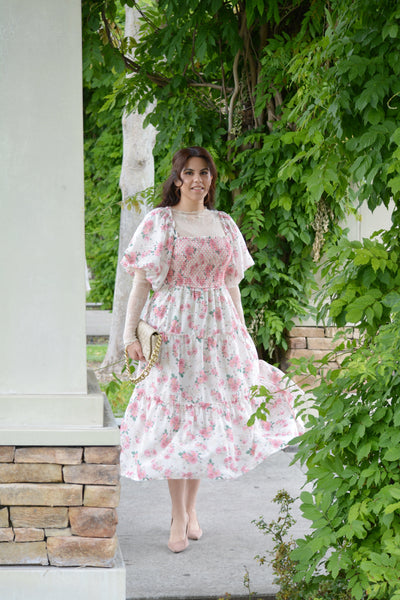 Amelie Floral Smocked Dress