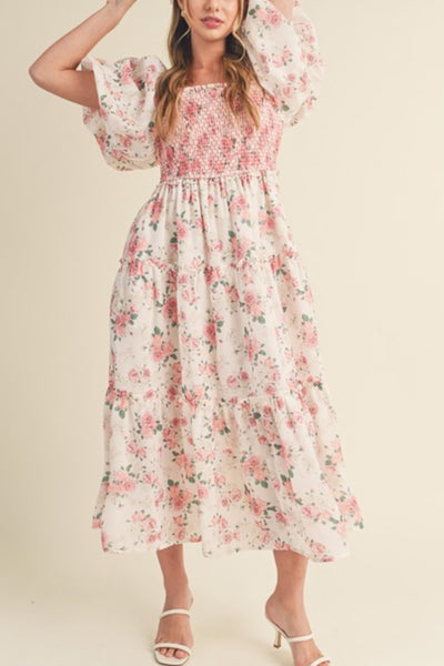 Amelie Floral Smocked Dress