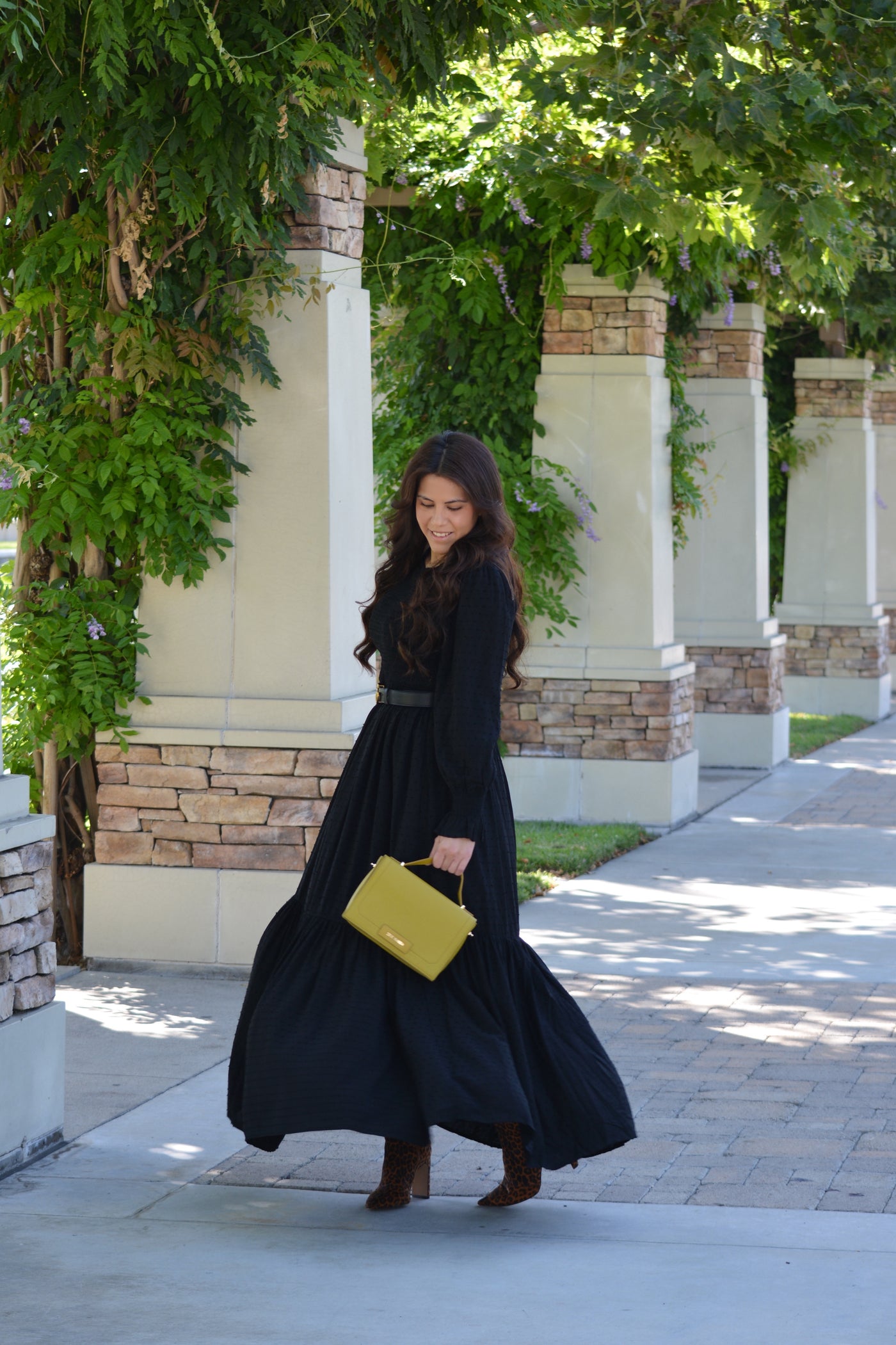 Amsterdam Black Emdroidered Maxi Dress