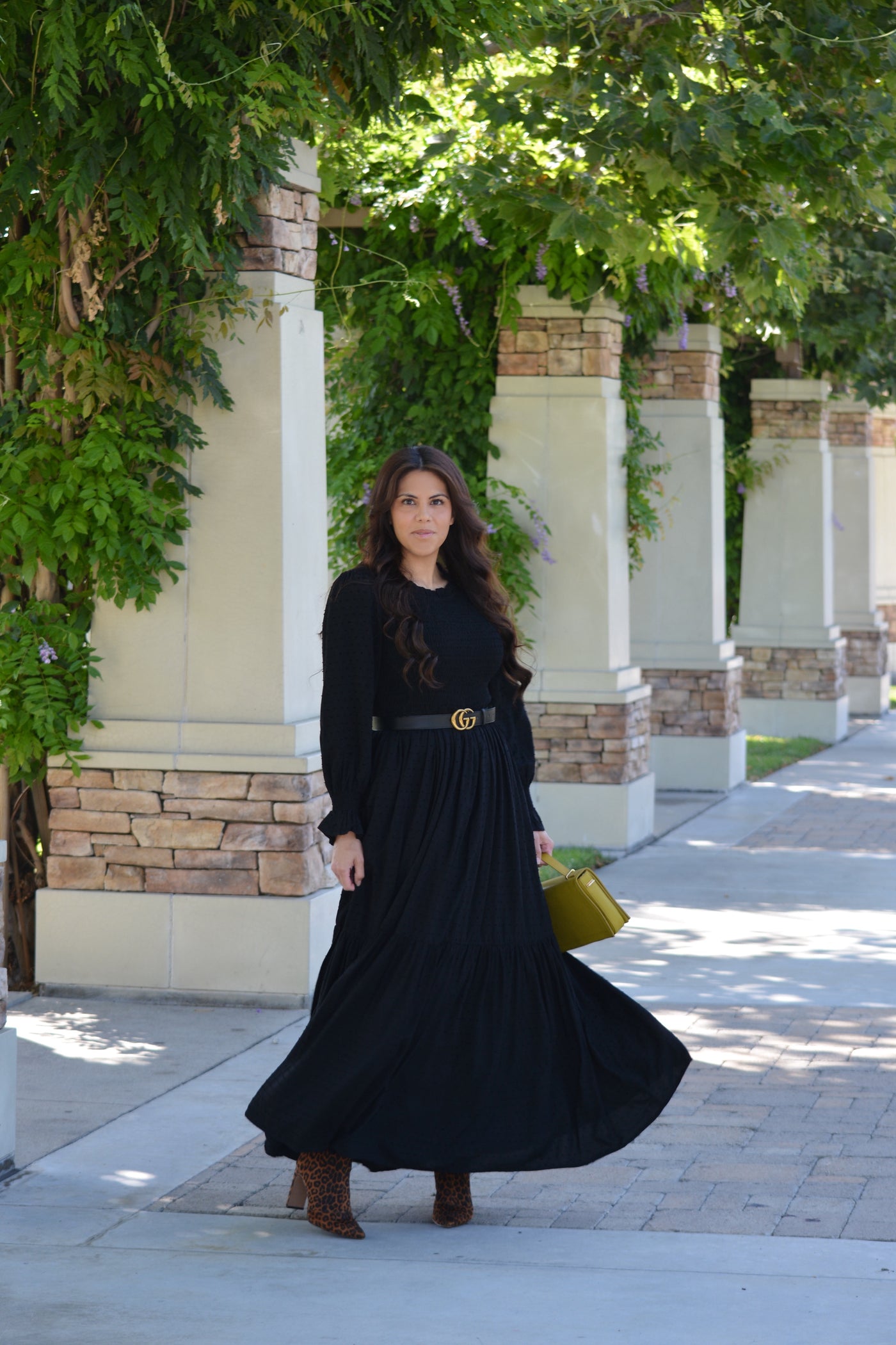 Amsterdam Black Emdroidered Maxi Dress