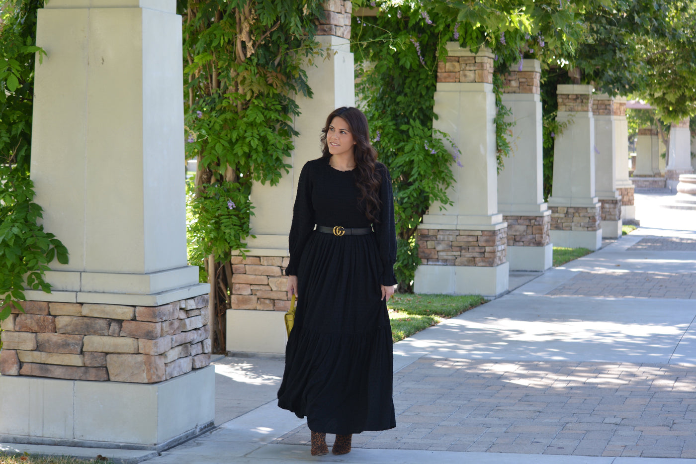 Amsterdam Black Emdroidered Maxi Dress