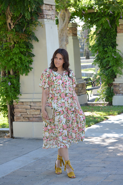 Bernadette Floral Midi Dress