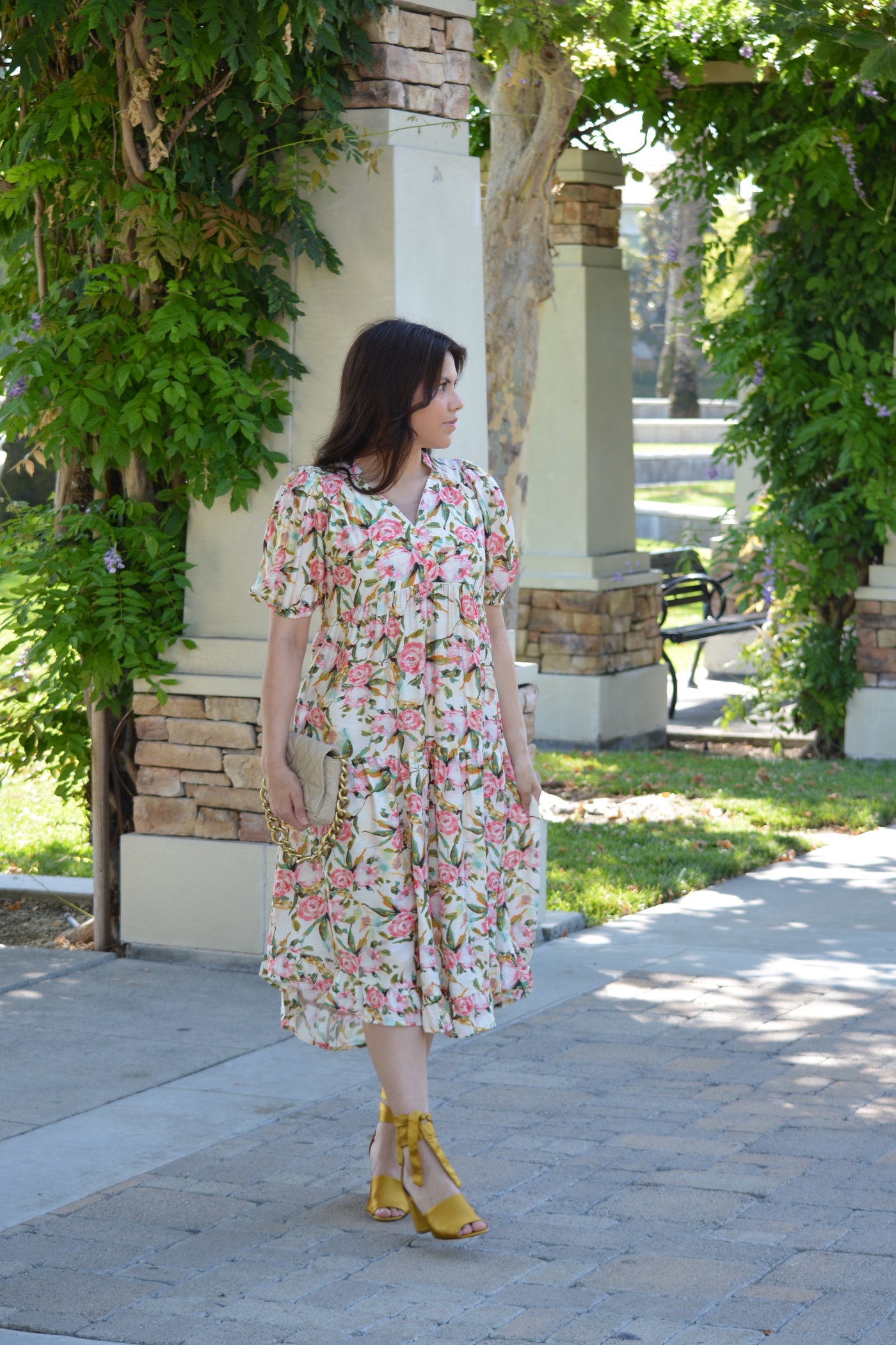 Bernadette Floral Midi Dress