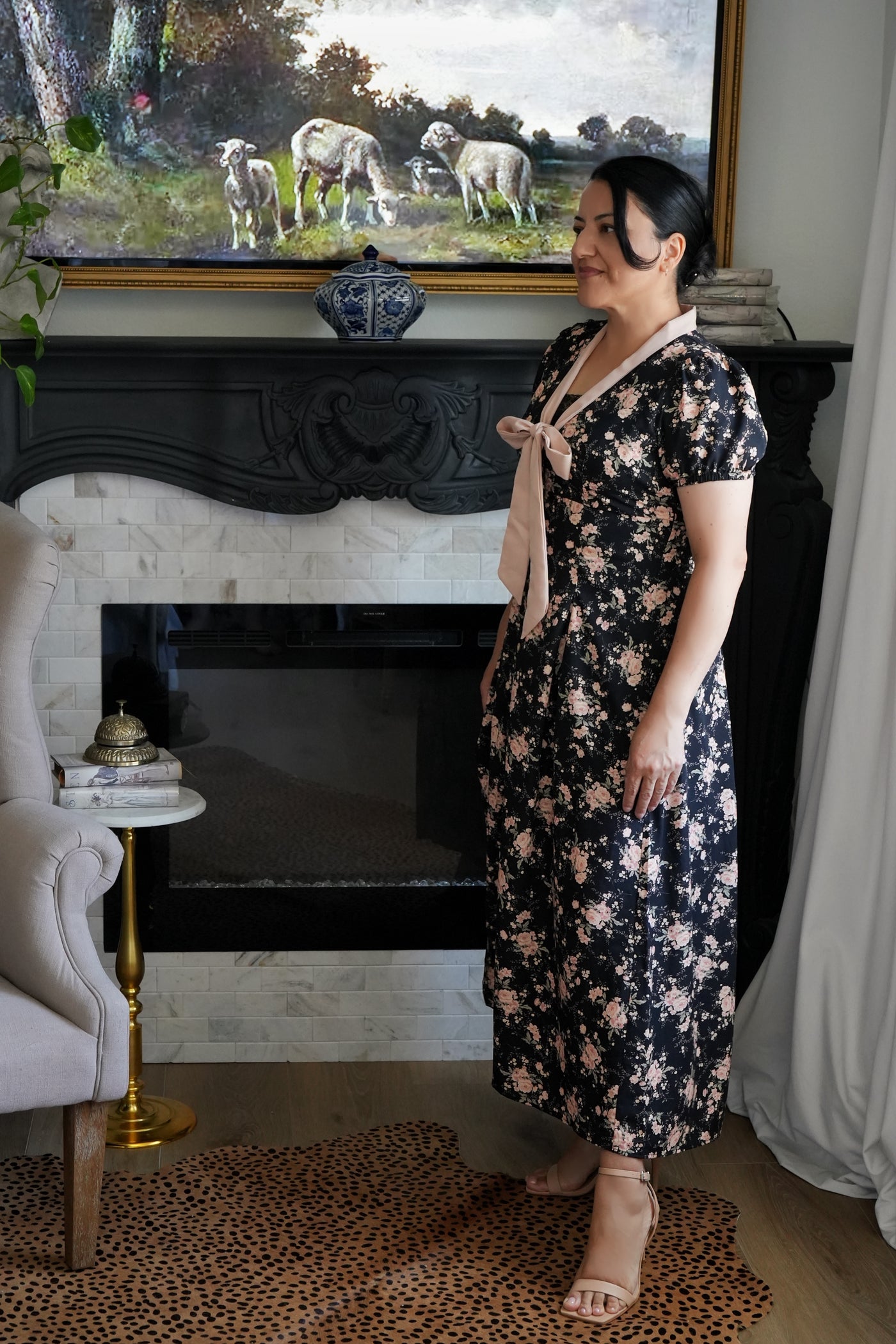 Wren Floral Maxi Bow Dress