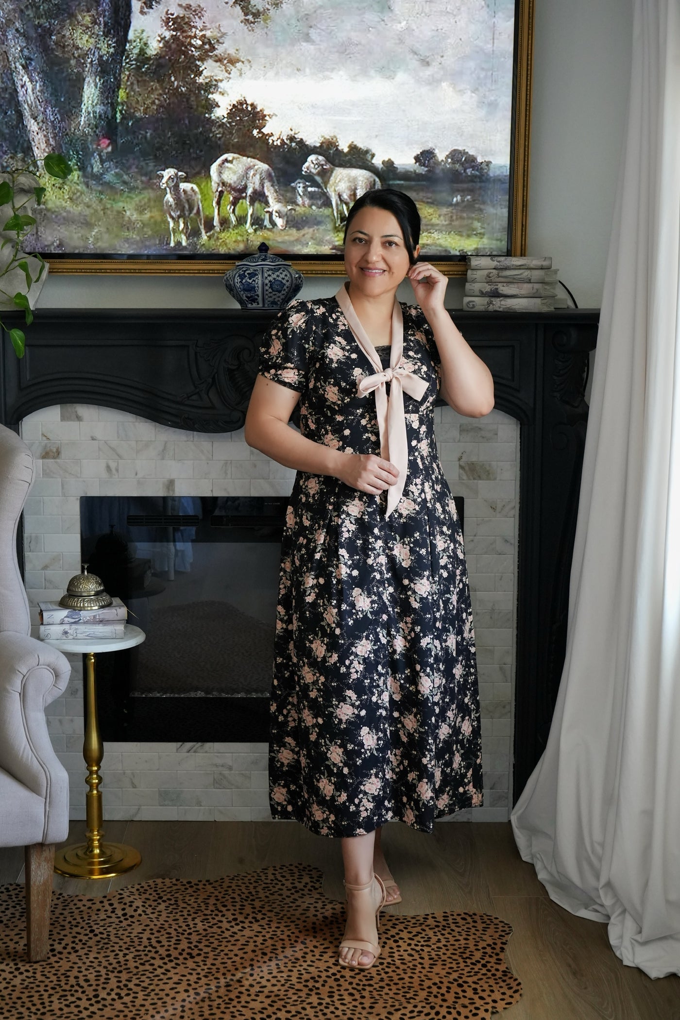 Wren Floral Maxi Bow Dress