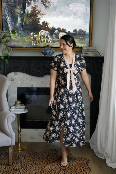 Wren Floral Maxi Bow Dress