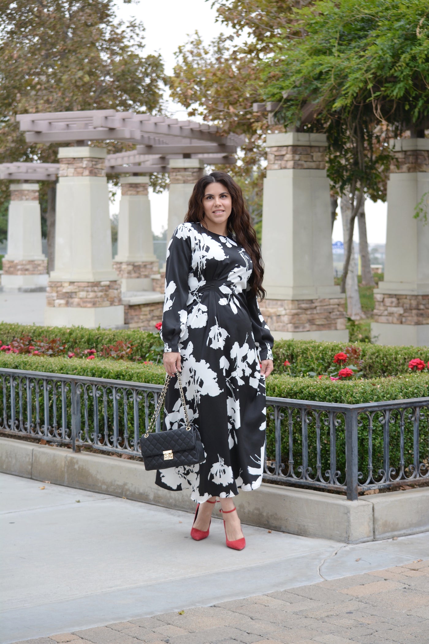 Nottingham Abstract Floral Maxi Dress