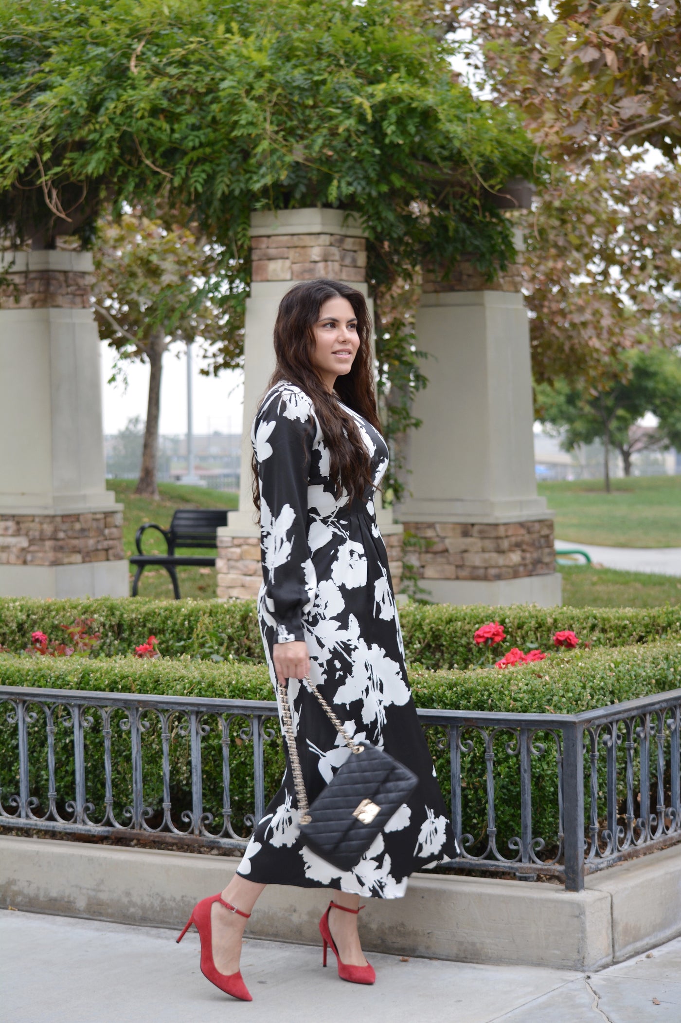 Nottingham Abstract Floral Maxi Dress